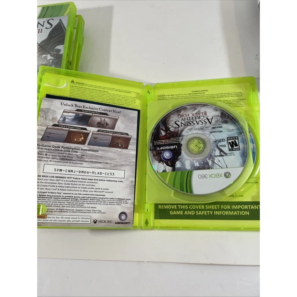 Xbox 360 Assassin’s Creed Collection Lot 6 Games